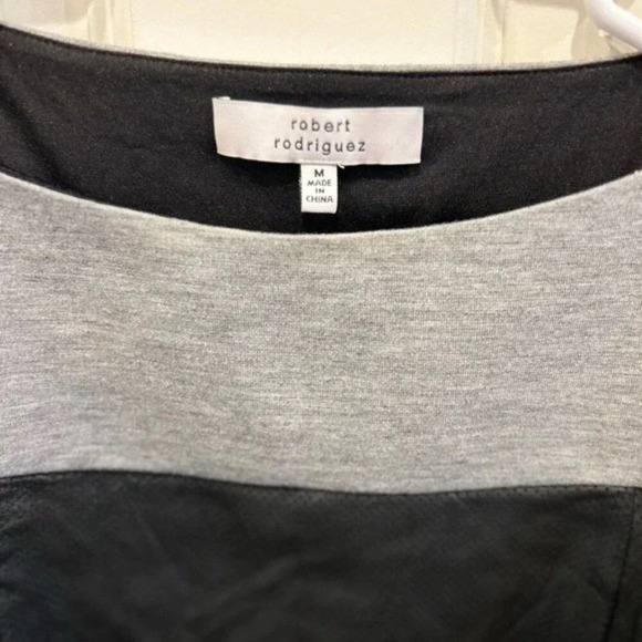 Robert Rodriguez Perforated Leather Front Top Medium‎ - Picture 2 of 7